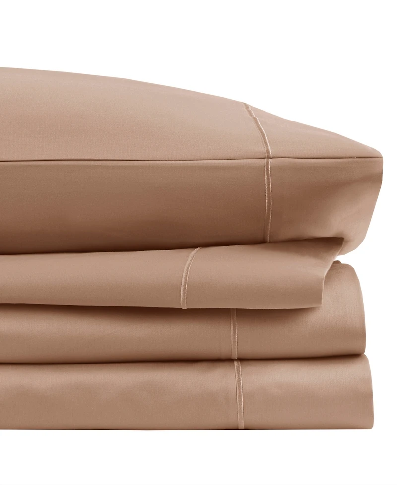 Madison Park 600 Thread Count Pima Cotton Sateen 7-Pc. Sheet Set, Split King
