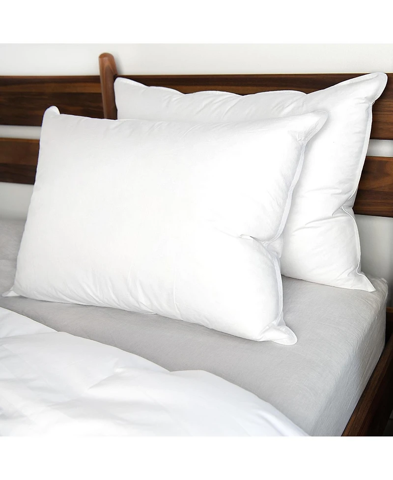 2 Pack Medium White Duck Feather & Down Bed Pillow