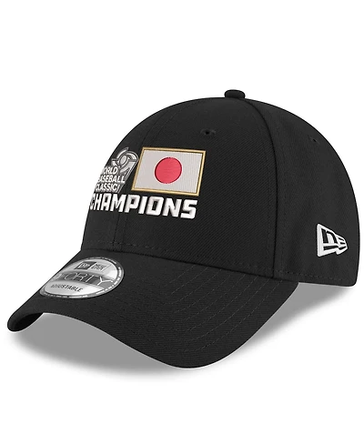 Men's New Era Black Japan Baseball 2023 World Baseball Classic Champions Locker Room Replica 9FORTY Adjustable Hat