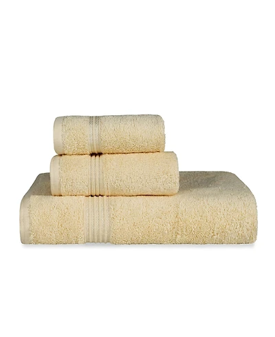 Superior Solid Quick Drying Egyptian Cotton 6 Piece Bath Towel Set