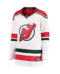 Women's Fanatics White New Jersey Devils 2022/23 Heritage Premier Breakaway Jersey