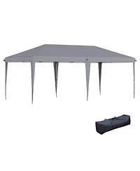 Outsunny Extra Large 10' x 19' Pop Up Canopy with Carry Bag,