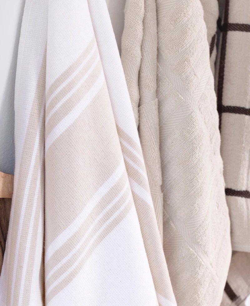 All-Clad Stripe Dual Sided Woven Kitchen Towel, Set of 3