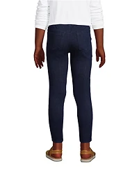 Lands' End Big Girls Iron Knee Denim Jeggings