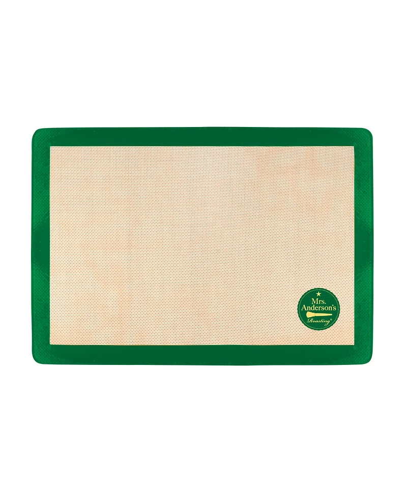 Mrs. Anderson's Baking Set of 2 Non-Stick Silicone Sweet and Savory Baking Mats, 11.625" x 16.5"