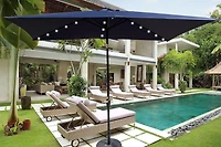 Streamdale 10ft Patio Solar Led Umbrella w/ Crank