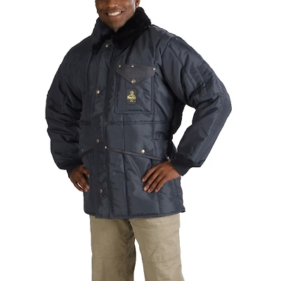 RefrigiWear Men's Iron-Tuff Jackoat Insulated Workwear Jacket with Fleece Collar