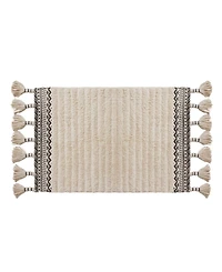 Lucky Brand Overtufted Cotton Fringe Bath Rug