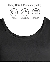 Lands' End Women's Plus Cotton Tank Top