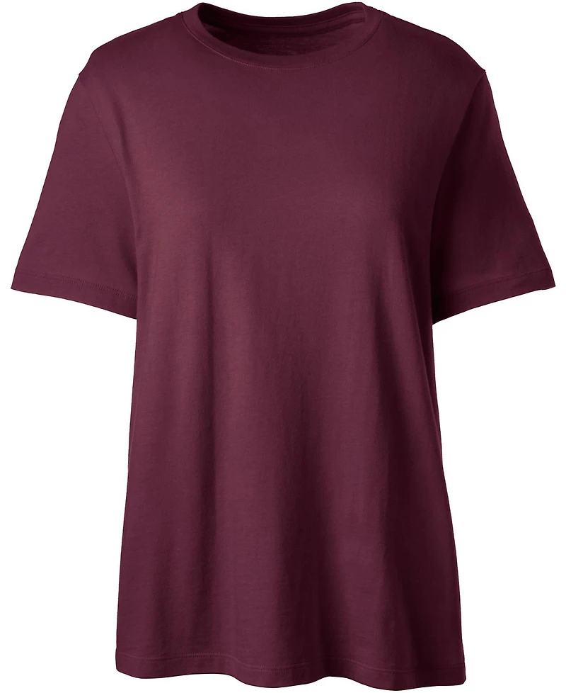 Lands' End Women's Short Sleeve Feminine Fit Essential T-shirt