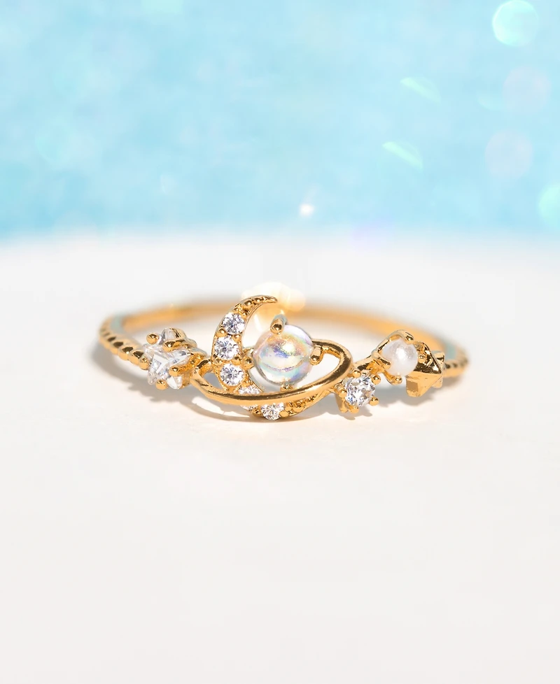 Girls Crew Crystal Opalescent Celestial Across the Universe Ring