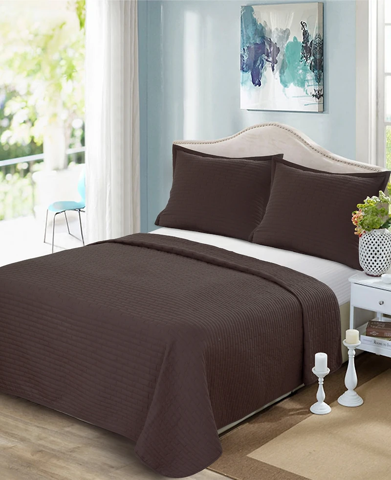 Closeout! Videri Home Brick Quilted Coverlet