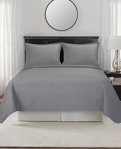 Closeout! Videri Home Brick Quilted Coverlet, Full/Queen