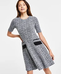 Dkny Women's Short-Sleeve A-Line Dress