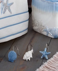 Avanti Abstract Coastal Seashells & Coral 12-Pc. Shower Curtain Hooks