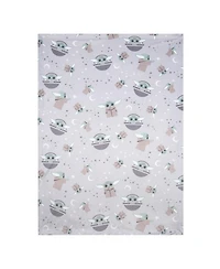 Lambs & Ivy Baby Star Wars Cozy Friends Yoda/Grogu Fleece Blanket