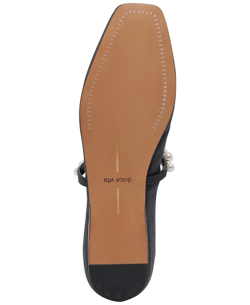 Dolce Vita Women's Roxana Pearl Mary Jane Flats