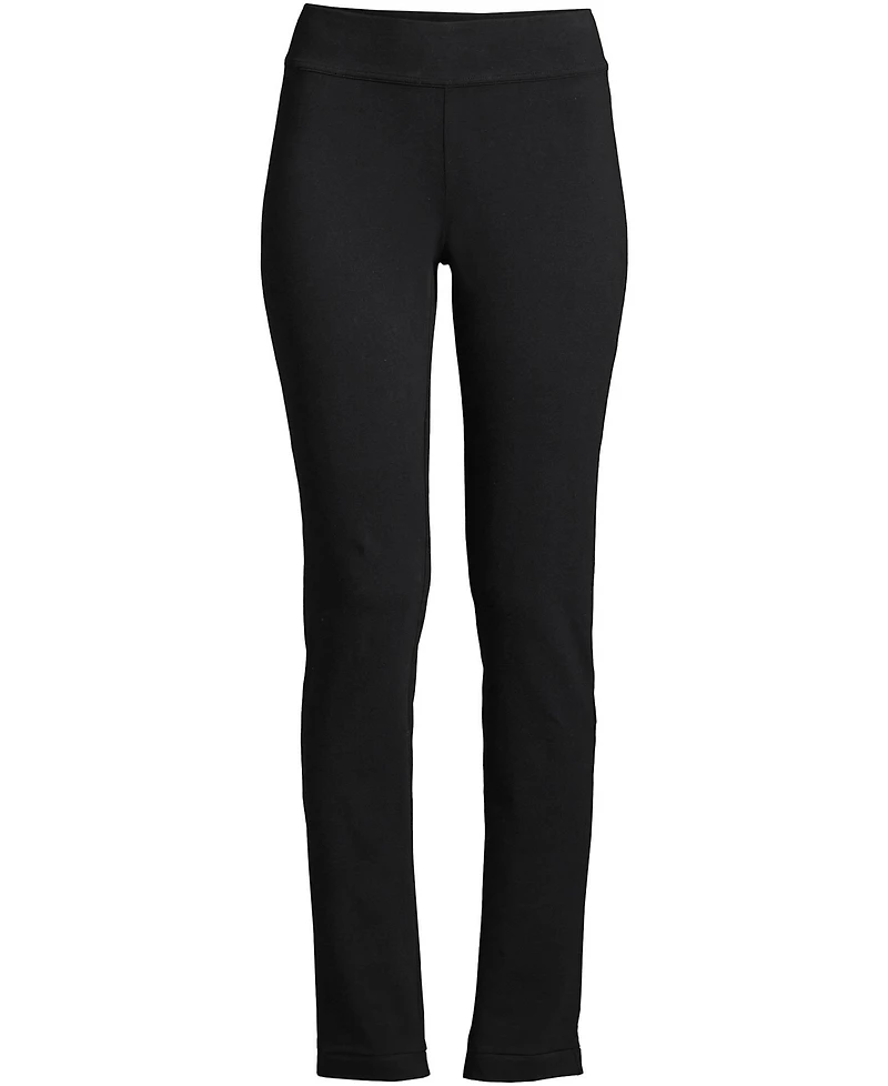 Lands' End Plus Starfish Mid Rise Slim Leg Pants