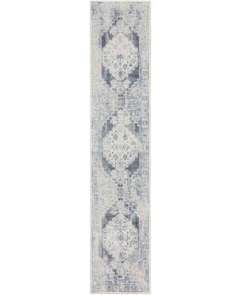 Nourison Home Astra Machine Washable ASW11 2'2" x 8' Runner Area Rug