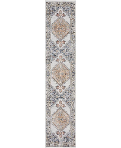 Nourison Home Astra Machine Washable ASW11 2'2" x 8' Runner Area Rug