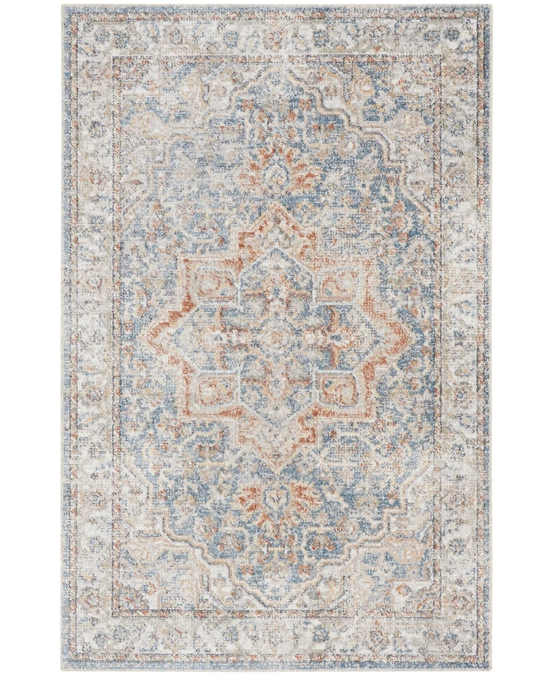 Nourison Home Astra Machine Washable ASW12 3'3" x 5' Area Rug