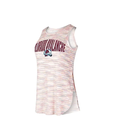 Women's Concepts Sport Colorado Avalanche Sunray Multicolor Tri-Blend Tank Top