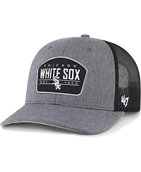Men's '47 Brand Charcoal Chicago White Sox Slate Trucker Snapback Hat