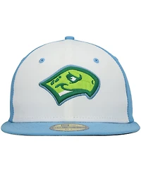 Men's New Era White Daytona Tortugas Authentic Collection Road 59FIFTY Fitted Hat