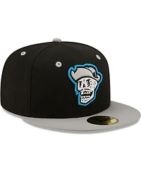 Men's New Era Black, Gray Reyes De Plata Las Vegas Copa La Diversion 59FIFTY Fitted Hat
