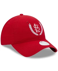 Women's New Era Red St. Louis Cardinals Leaves 9TWENTY Adjustable Hat