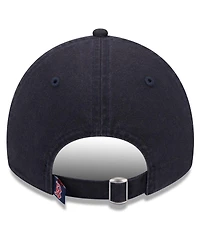 Women's New Era Navy Boston Red Sox Leaves 9TWENTY Adjustable Hat