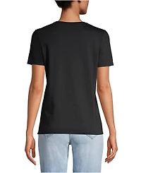 Lands' End Women's Relaxed Supima Cotton Crew Neck T-Shirt
