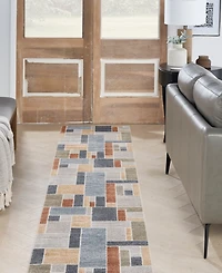 Nourison Home Astra Machine Washable ASW09 2'2" x 10' Runner Area Rug