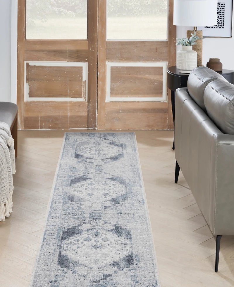 Nourison Home Astra Machine Washable ASW11 2'2" x 10' Runner Area Rug