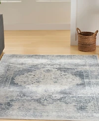 Nourison Home Astra Machine Washable ASW11 5'3" x 7' Area Rug
