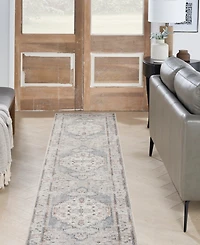 Nourison Home Astra Machine Washable ASW11 2'2" x 8' Runner Area Rug