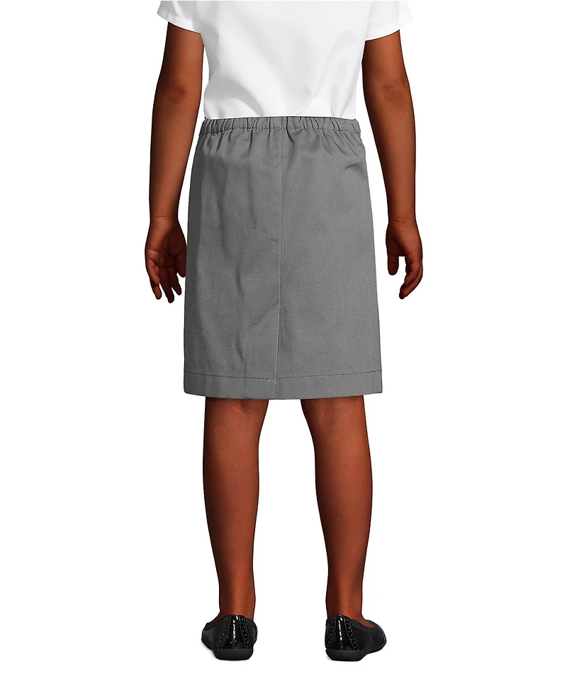 Lands' End Little Girls School Uniform Blend Chino Skort Top of Knee