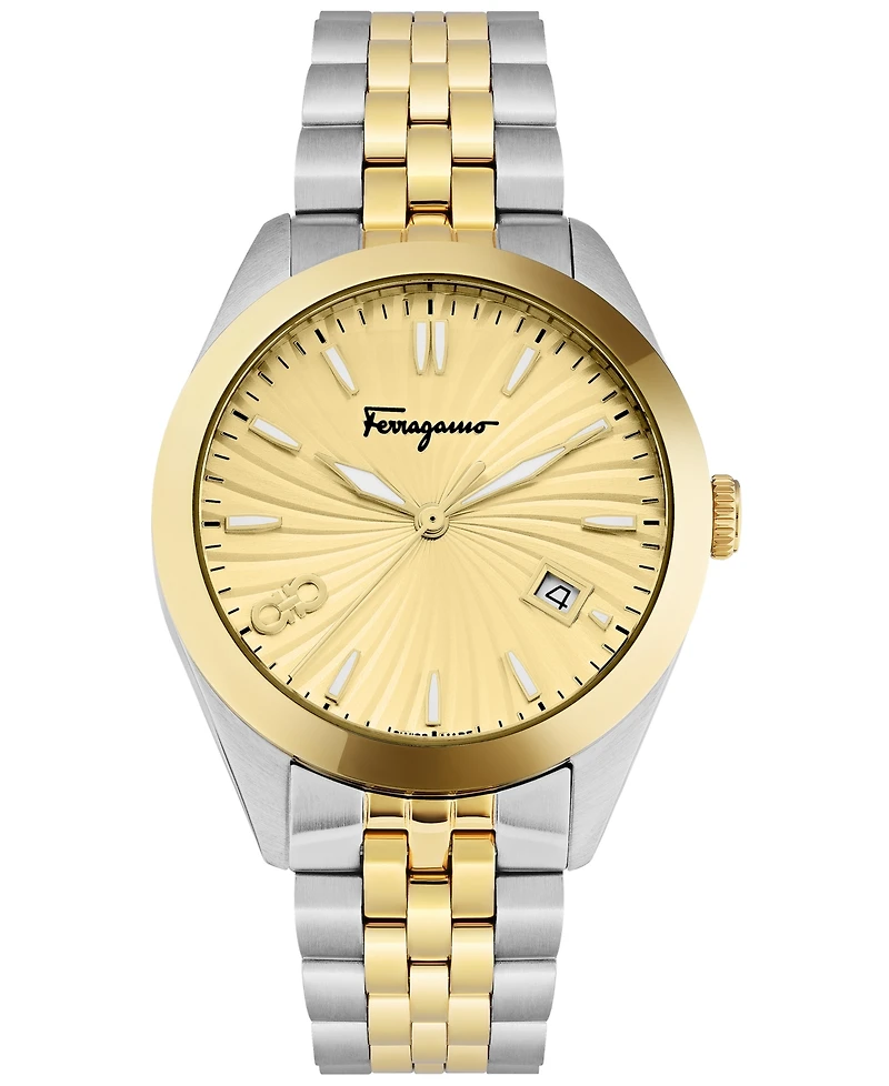 Salvatore Ferragamo Women's Swiss Classic Two-Tone Stainless Steel Bracelet Watch 36mm