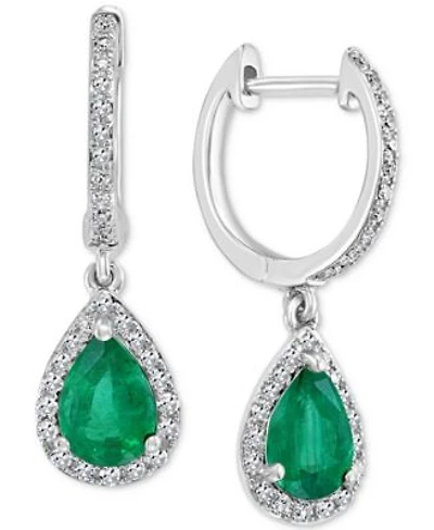 Effy Collection Emerald Diamond Pendant Necklace Drop Earrings Collection Also Available In 14k Gold White Gold Sterling Silver Created For Macys