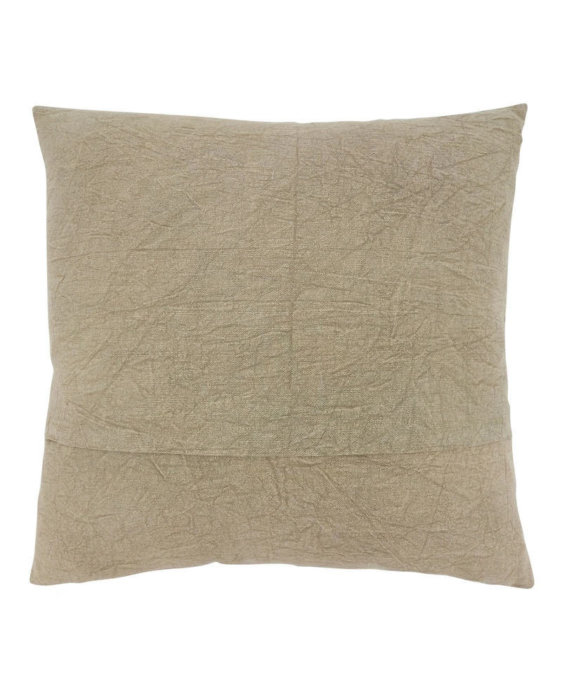 Saro Lifestyle Stone Washed Floral Decorative Pillow, 20" x 20"