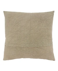 Saro Lifestyle Stone Washed Floral Decorative Pillow, 20" x 20"