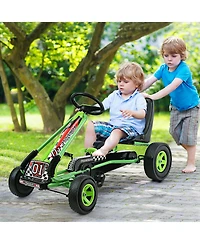 4 Wheels Kids Ride On Pedal Powered Bike Go Kart Racer Car Outdoor Play Toy