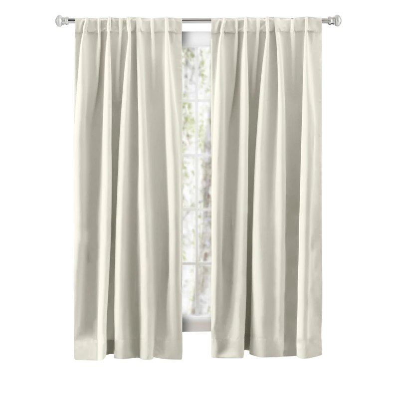 Ricardo Ultimate Black-Out 2-Way Pocket Curtain Panel 56"W x 72"L