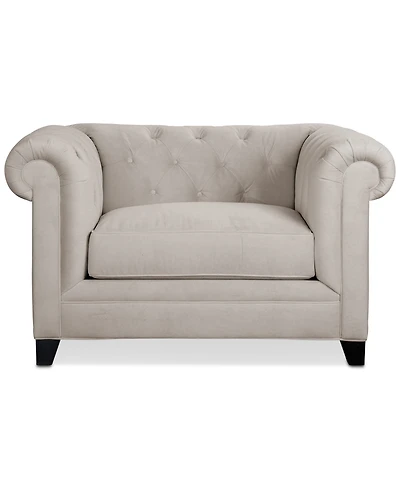 Closeout! Kallison 52" Fabric Arm Chair, Created for Macy's