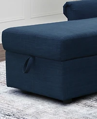 Hamilton 2 Piece Storage Sofa Bed Reversible Sectional