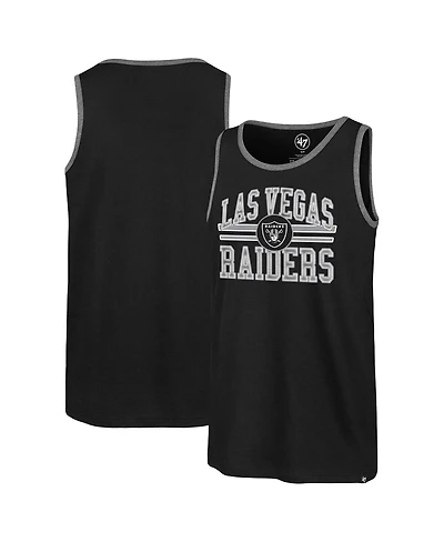 Men's '47 Brand Black Las Vegas Raiders Winger Franklin Tank Top