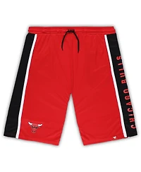 Men's Fanatics Red Chicago Bulls Big and Tall Referee Iconic Mesh Shorts
