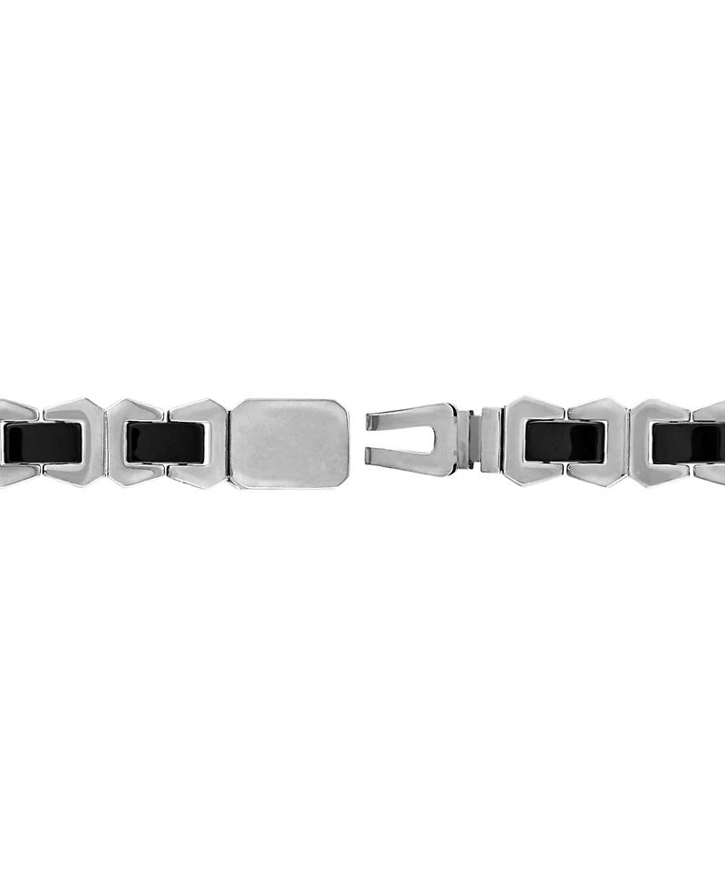 Bulova Men's Icon Black Ceramic Bracelet in Stainless Steel