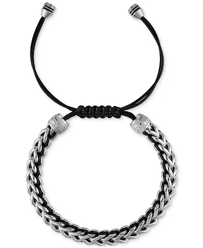 Bulova Men's Icon Cord Bracelet in Stainless Steel