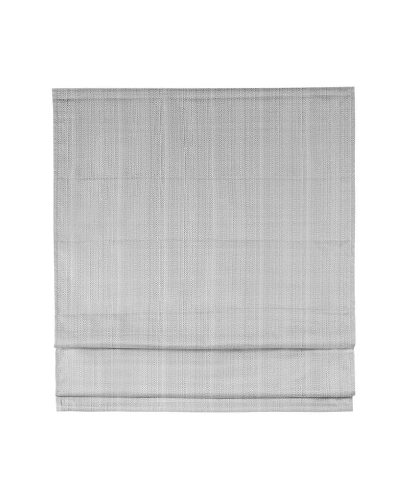 Madison Park Basketweave Blackout Cordless Roman Shade, Single Panel for Bedroom, Thermal Insulated Window Blind Treatment for Living Room, Width 27 l
